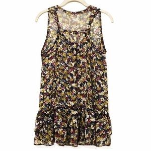 Ditsy Print Tunic Chiffon Top NWOT - Size M
